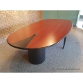 11' Mahogany and Black Wing Training Conference Board Room Table